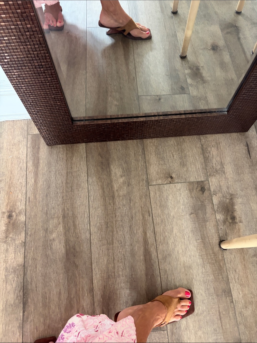 Suede sandal